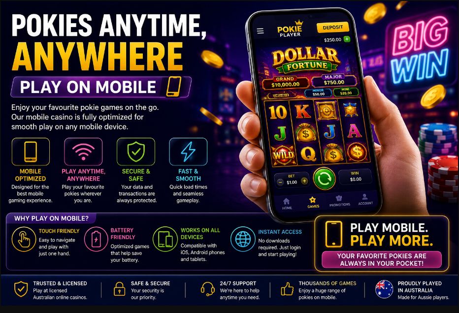 Best mobile pokie apps Australia