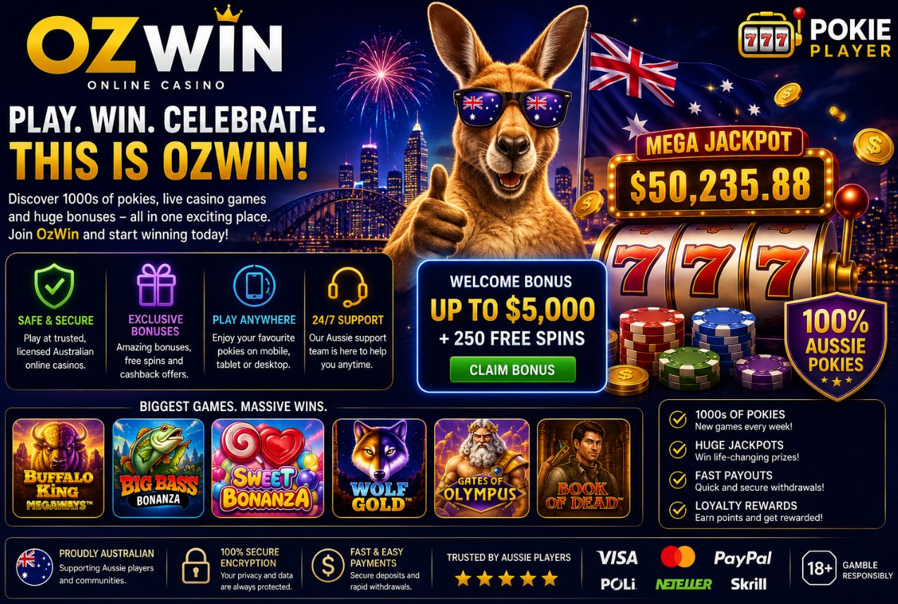 Ozwin pokie games for Aussie slots players: review and bonuses