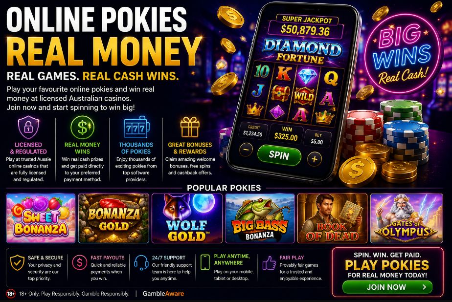 Best real money pokies for Aussie players