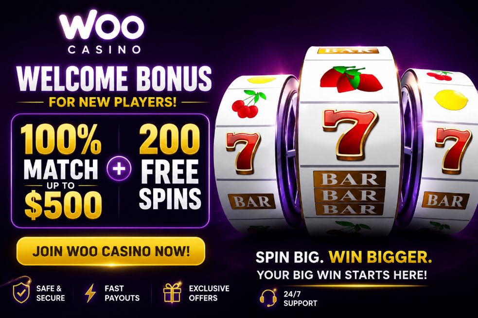 Woo casino Australia: welcome bonus package for new pokie players